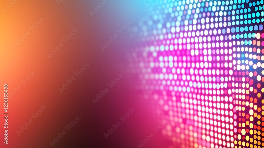 Poster abstract colorful light dot pattern background