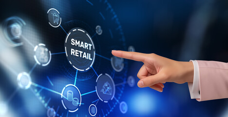 Smart retail management system. Omni channel concept