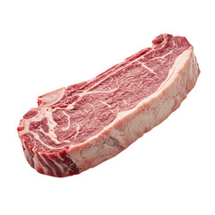 Raw T-Bone Steak. PNG - Transparent Background File.
