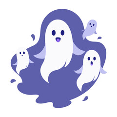 Ghostly Halloween spirits