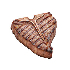 T-Bone Steak. PNG - Transparent Background File.