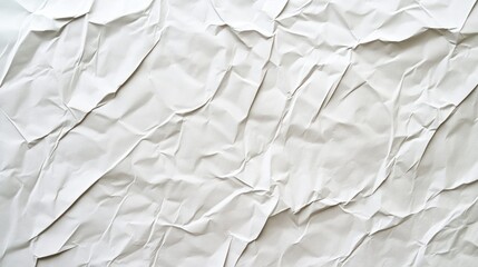 Obraz premium Crumpled white paper texture background.