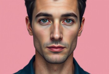 Obraz premium Male portrait with neutral background