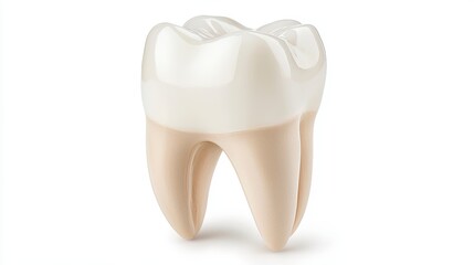 Healthy Human Tooth Detailed 3D Rendering