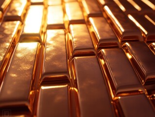 Obraz premium Gold Bars Pileup