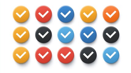 Cross mark icon, flat round button. Vector EPS10, on white background