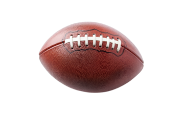 American football ball isolated on transparent or white background, png