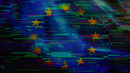 EU European Union digital technology flag © Skórzewiak