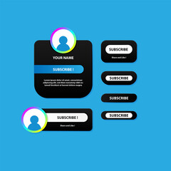 social media subscribe button