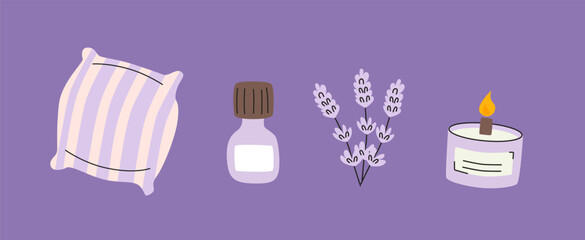  Good Sleep Essentials: Lavender Oil and Pillow Set.