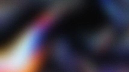 Retro red blue gray black white green yellow orange color grainy gradient backdrop design. Abstract colorful noisy gradient, vibrant, glowing color flow, bright, shine, noise texture background