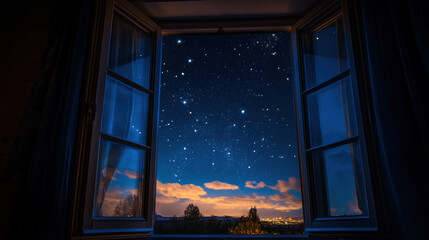 night sky view from open window © sam richter