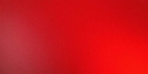 Fototapeta premium Red horizontal gradient background for banners and presentations, vintage grain photo texture overlay