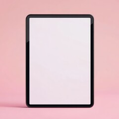 New design of tablet in trendy thin frame style isolated. Empty screen concept. Vector illustration 