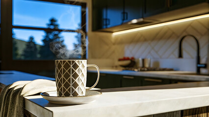 Coffee on the dining table