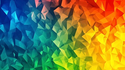 Abstract Geometric Background with Vibrant Gradient Colors and Polygonal Shapes