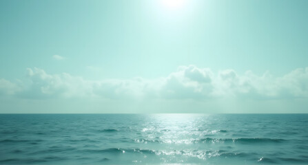 Serene Ocean and Sky Landscape