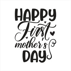Obraz premium Happy first mother’s day