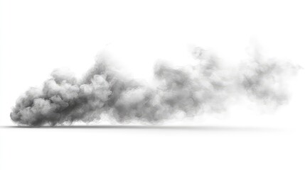 Smoke isolated on transparent background. Vector fog, vapor, on white background