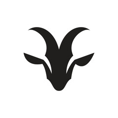 goat logo icon vector illustration silhouette
