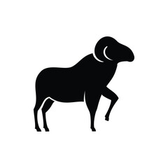 goat logo icon vector illustration silhouette