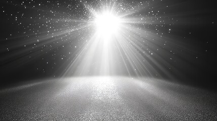 White glowing light burst explosion with transparent. Cool effect decoration with ray sparkles, on white background