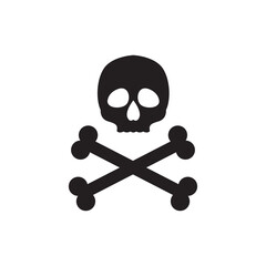 Crossbones ,death skull icon