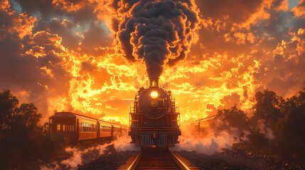 majestic steam locomotive
