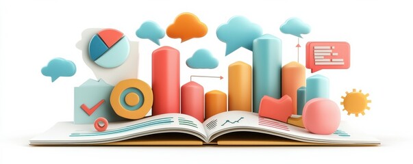 Financial Report Analysis Icons with Capex Data Visualization   Infographic Symbols for Business Analytics Accounting Economics and Management Decisions