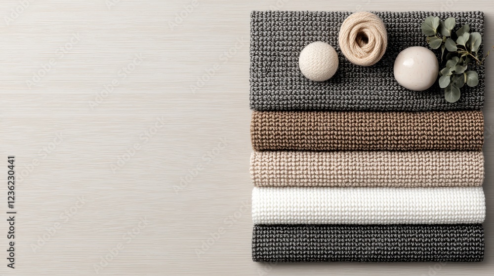 Poster delicate geometric patterns in faint pastel colors on minimalist muted tones abstract digital with n