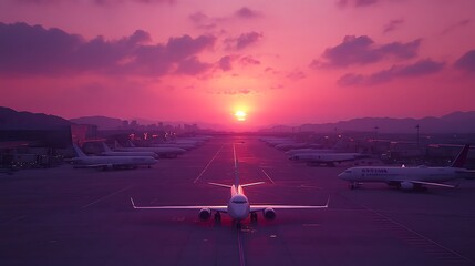 Airplanes at Sunset Airport