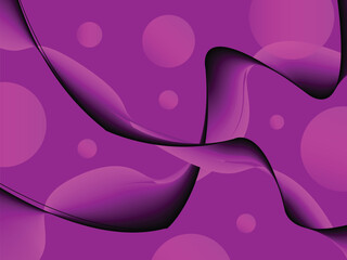 Abstract background with purple wavy lines Vector illustration for your design.