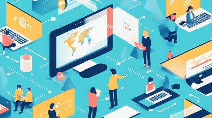 Digital Connectivity and Collaboration in Modern Business Environment