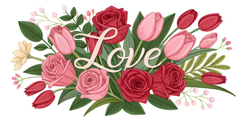 A bouquet of flowers