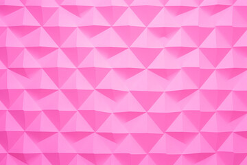 Obraz premium Pink Geometric Fold Modern Backdrop