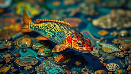 "Log Perch Darter Foraging