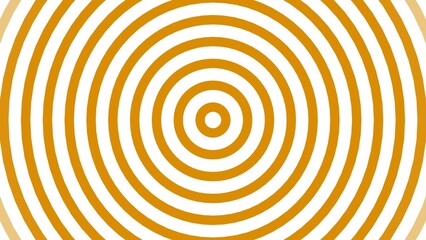 White Color Circle background 4k illustration. Radio wave circle background.