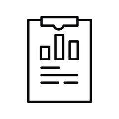 Market Analysis Vector Line Icon - Simple Thin Line Icon, Premium Quality Design Element