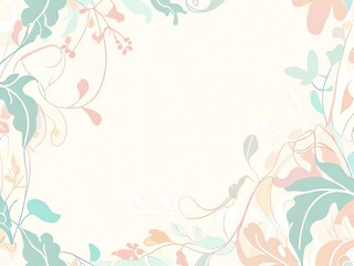 Pastel Floral Design: A Soft and Elegant Background