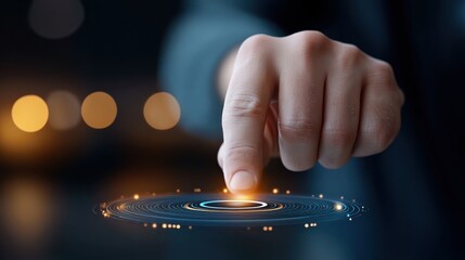 Innovative High Tech Futuristic Notification Platform with Glowing Holographic Interface Designed for Advanced Business Analytics Financial Data Visualization and Strategic Decision Making