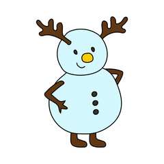 Cartoon Winter Clipart: Hand-drawn Winter Clipart: Colorful Winter Doodles