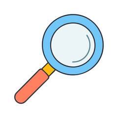 magnifying glass icon, magnifying glass vector illustration-simple illustration of magnifying glass, perfect for magnifying glass logos and icons