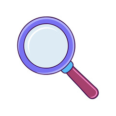 magnifying glass icon, magnifying glass vector illustration-simple illustration of magnifying glass, perfect for magnifying glass logos and icons