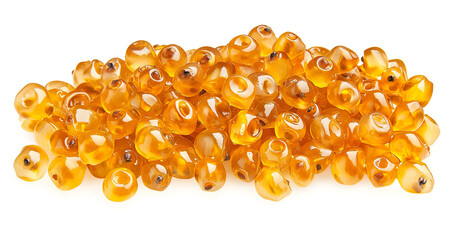 Glimmering Orange Glass Beads for Creative Craft Projects and Decor