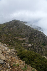 Strada di Montagna a Maiorca nelle Baleari Spagna