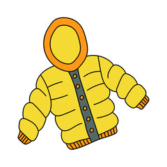 Doodle Winter Clipart: Cartoon Winter Clipart: Colorful Kawaii Winter Clipart