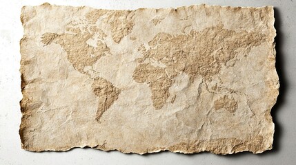 Old World Map on Vintage Paper Background for Travel Themes