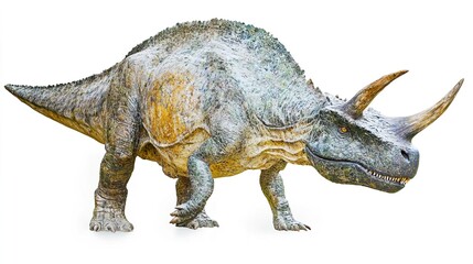 Obraz premium Realistic prehistoric dinosaur figure with detailed textures and colors