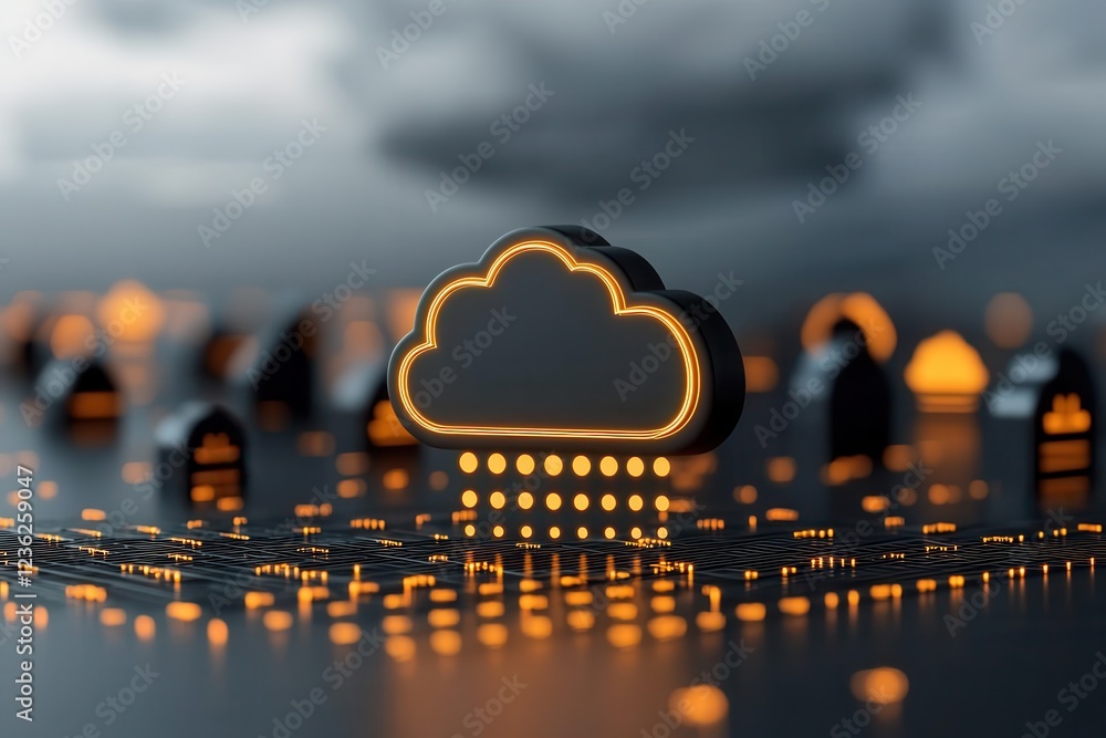 Poster innovative cloud based digital business solutions that enable seamless connectivity data management 