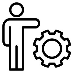 management icon vector illustration